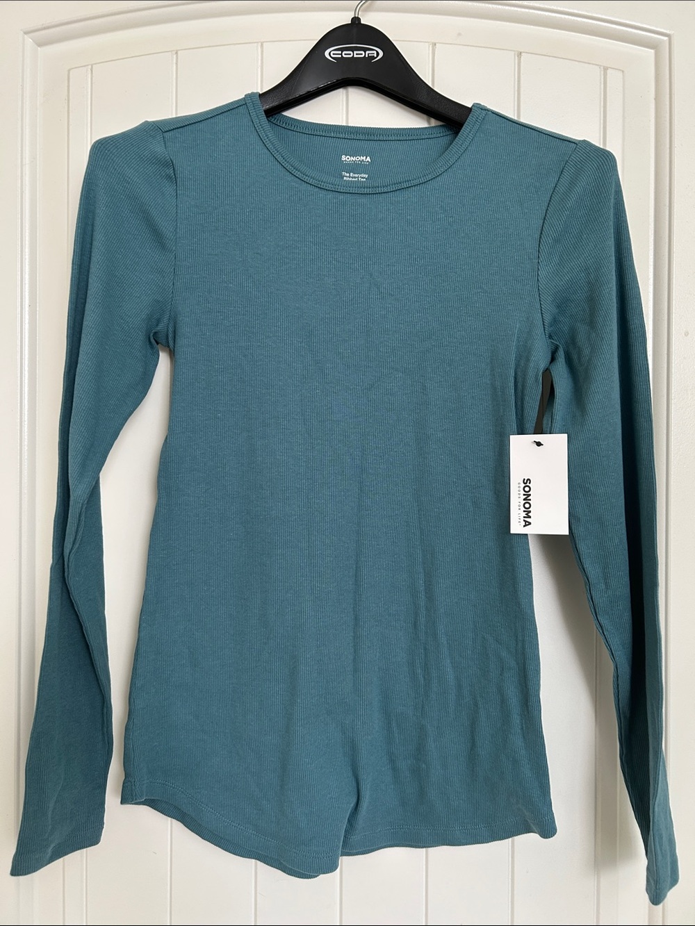 Sonoma Teal Long Sleeve Crew Neck Top